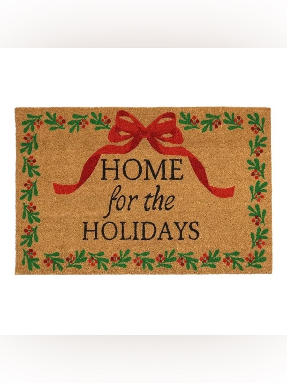 Holiday Coir Doormat